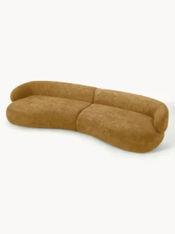 Sofá de borreguillo bouclé Alba (4 plazas)