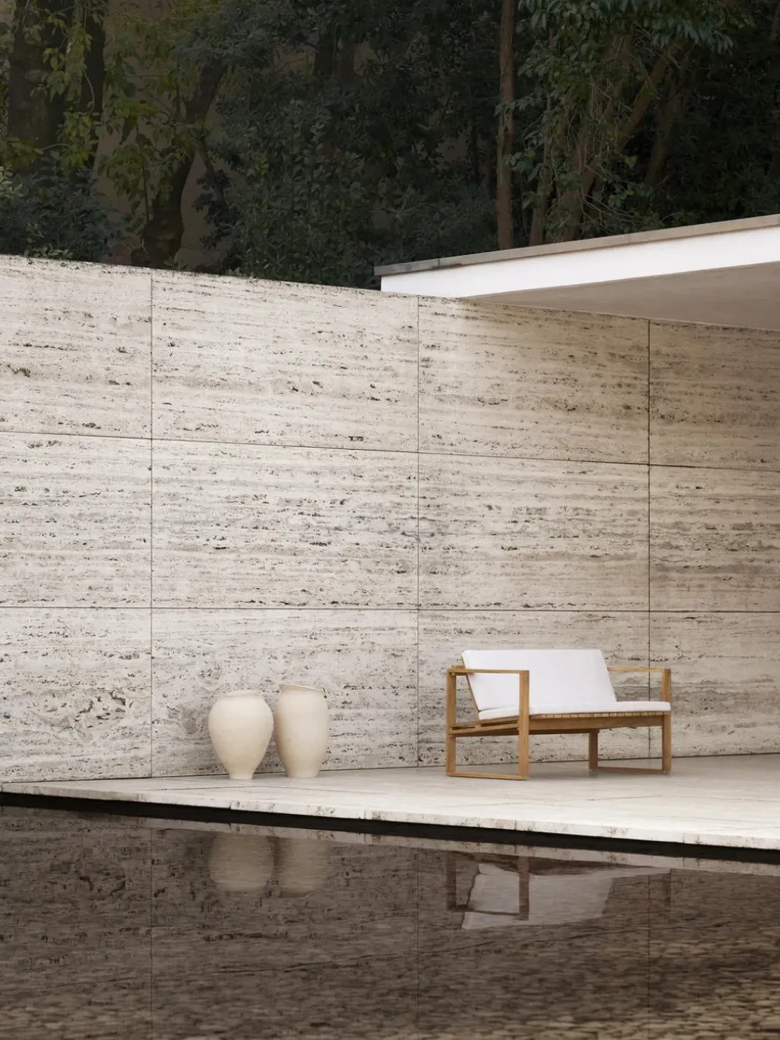 Sofá de jardín de madera de teca BK12