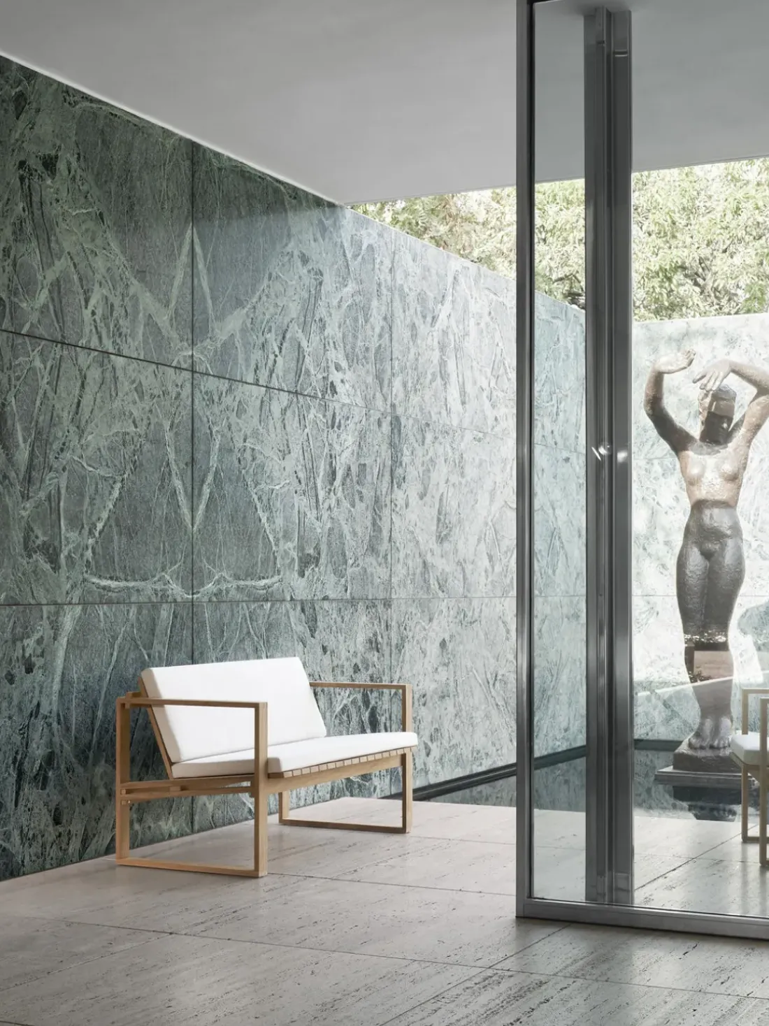 Sofá de jardín de madera de teca BK12