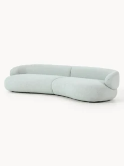 Sofá en tejido bouclé Alba (4 plazas)