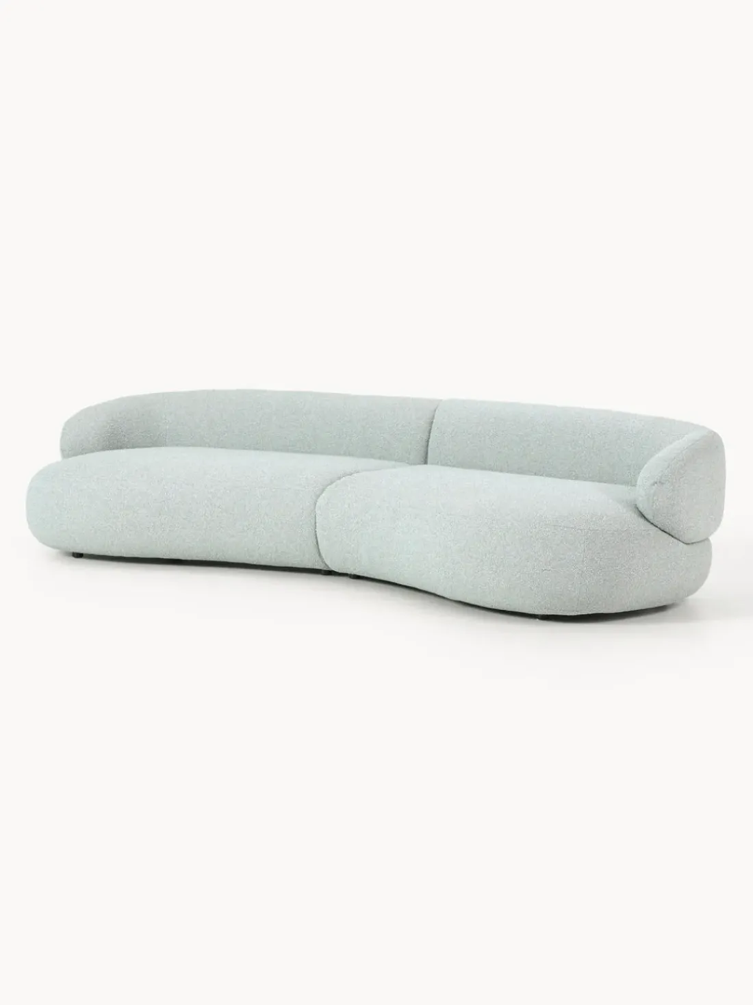 Sofá en tejido bouclé Alba (4 plazas)