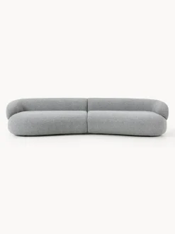 Sofá en tejido bouclé Alba (4 plazas)