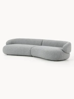 Sofá en tejido bouclé Alba (4 plazas)