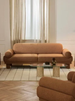 Sofá en tejido bouclé Lilo (3 plazas)