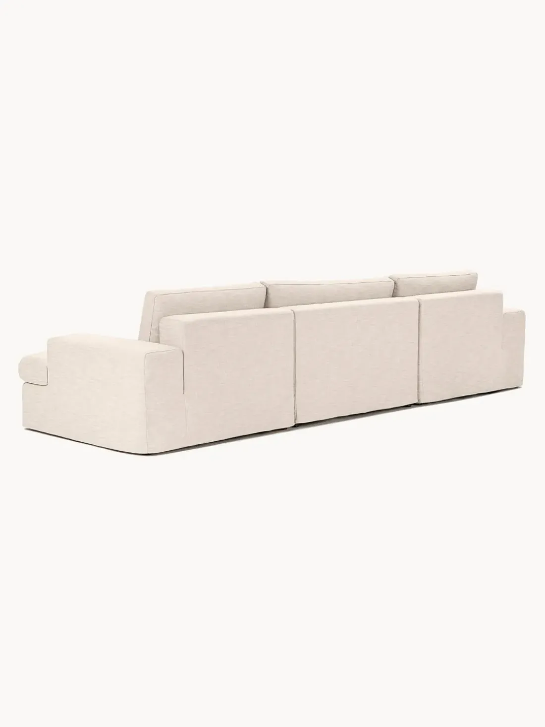 Sofá modular con reposapiés izquierdo/derecho Russell (4 plazas), desenfundable