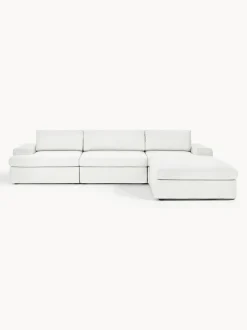 Sofá modular con reposapiés izquierdo/derecho Russell (4 plazas), desenfundable