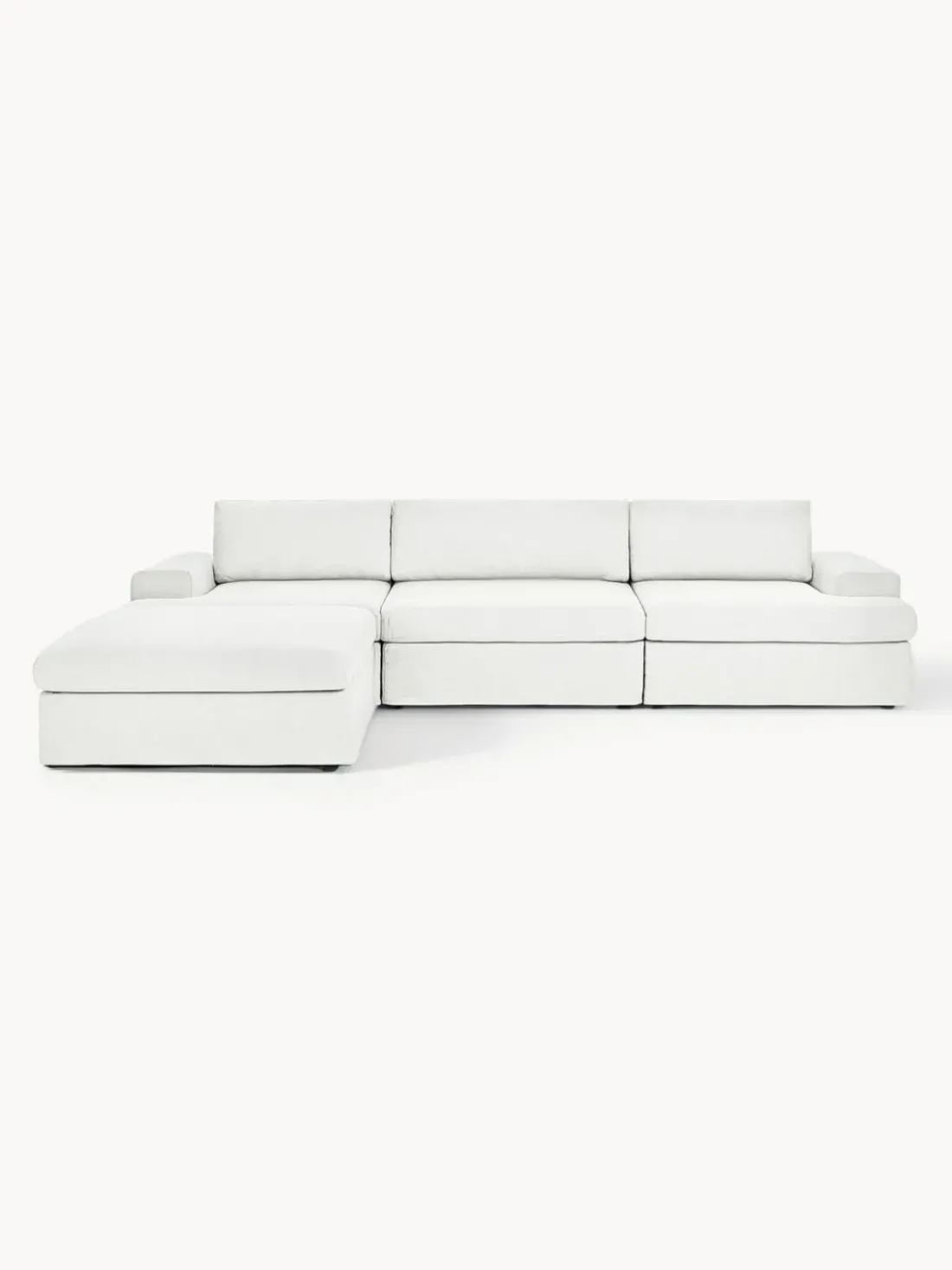 Sofá modular con reposapiés izquierdo/derecho Russell (4 plazas), desenfundable