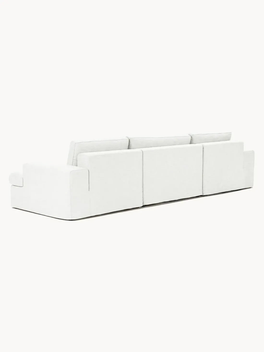 Sofá modular con reposapiés izquierdo/derecho Russell (4 plazas), desenfundable
