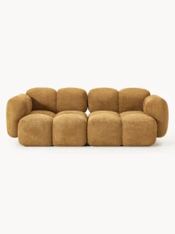 Sofá modular de borreguillo bouclé Tayla (3 plazas)