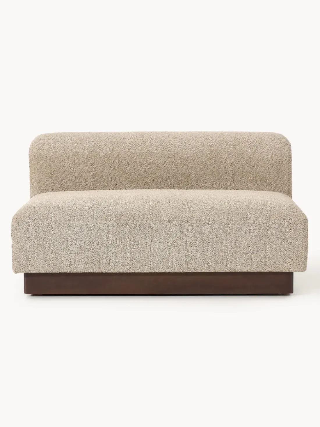 Sofá modular de borreguillo bouclé Natalie (2 plazas)