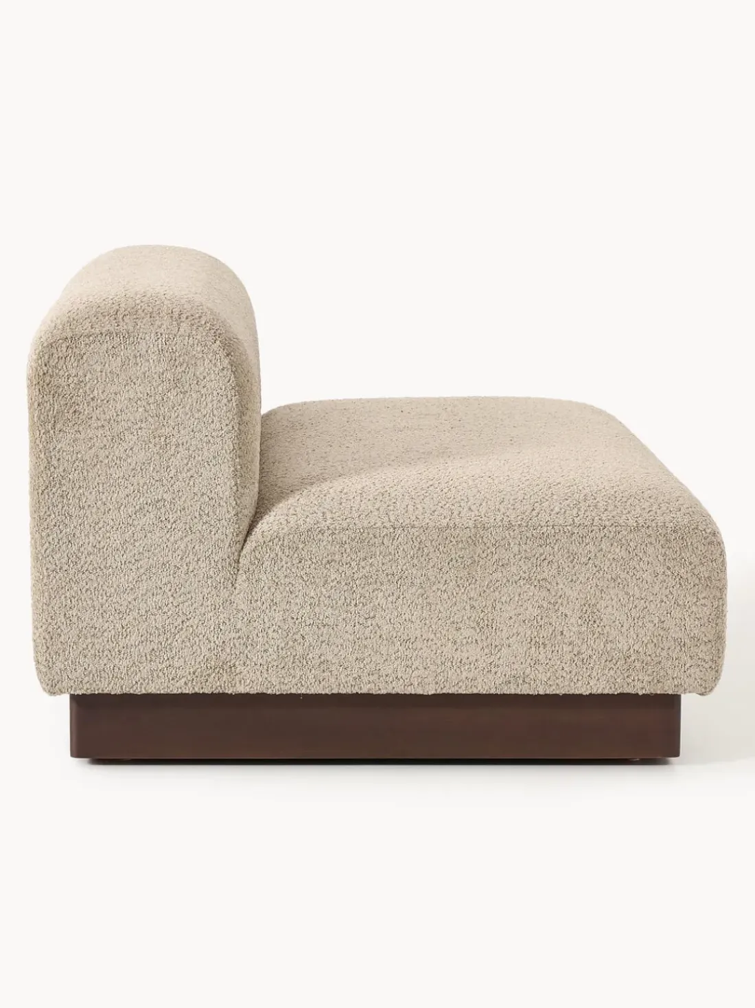 Sofá modular de borreguillo bouclé Natalie (2 plazas)