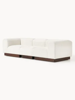 Sofá modular de borreguillo bouclé Natalie (3 plazas)