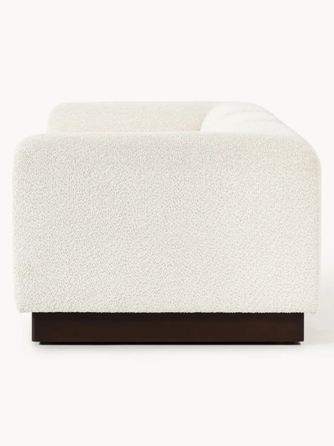 Sofá modular de borreguillo bouclé Natalie (3 plazas)