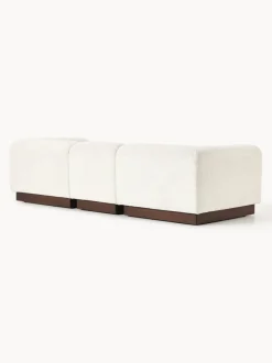 Sofá modular de borreguillo bouclé Natalie (3 plazas)