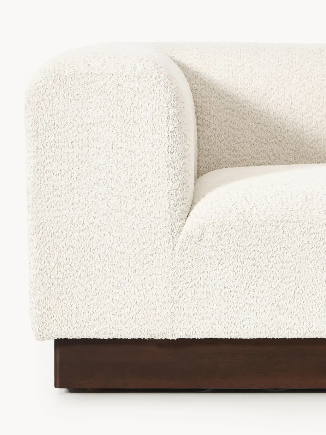 Sofá modular de borreguillo bouclé Natalie (3 plazas)