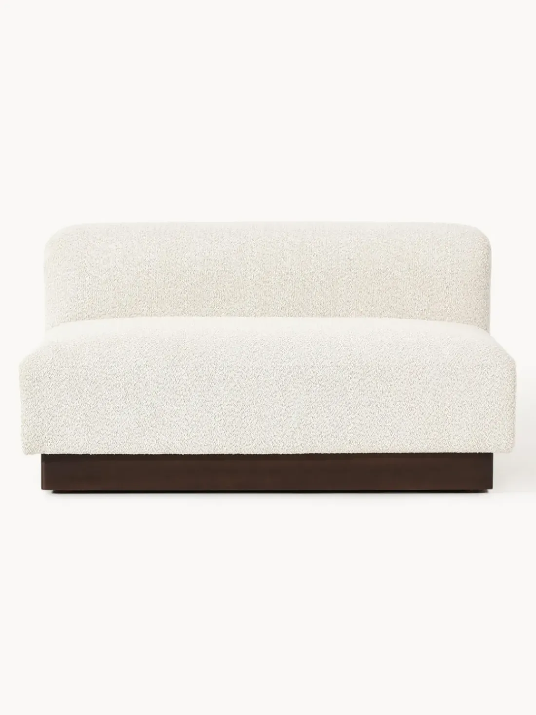 Sofá modular de borreguillo bouclé Natalie (2 plazas)