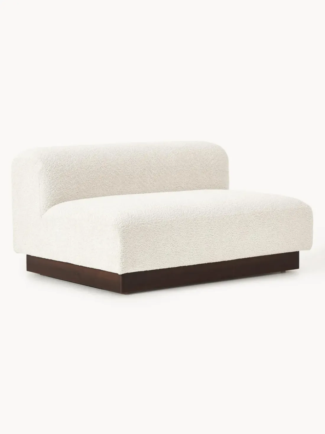 Sofá modular de borreguillo bouclé Natalie (2 plazas)