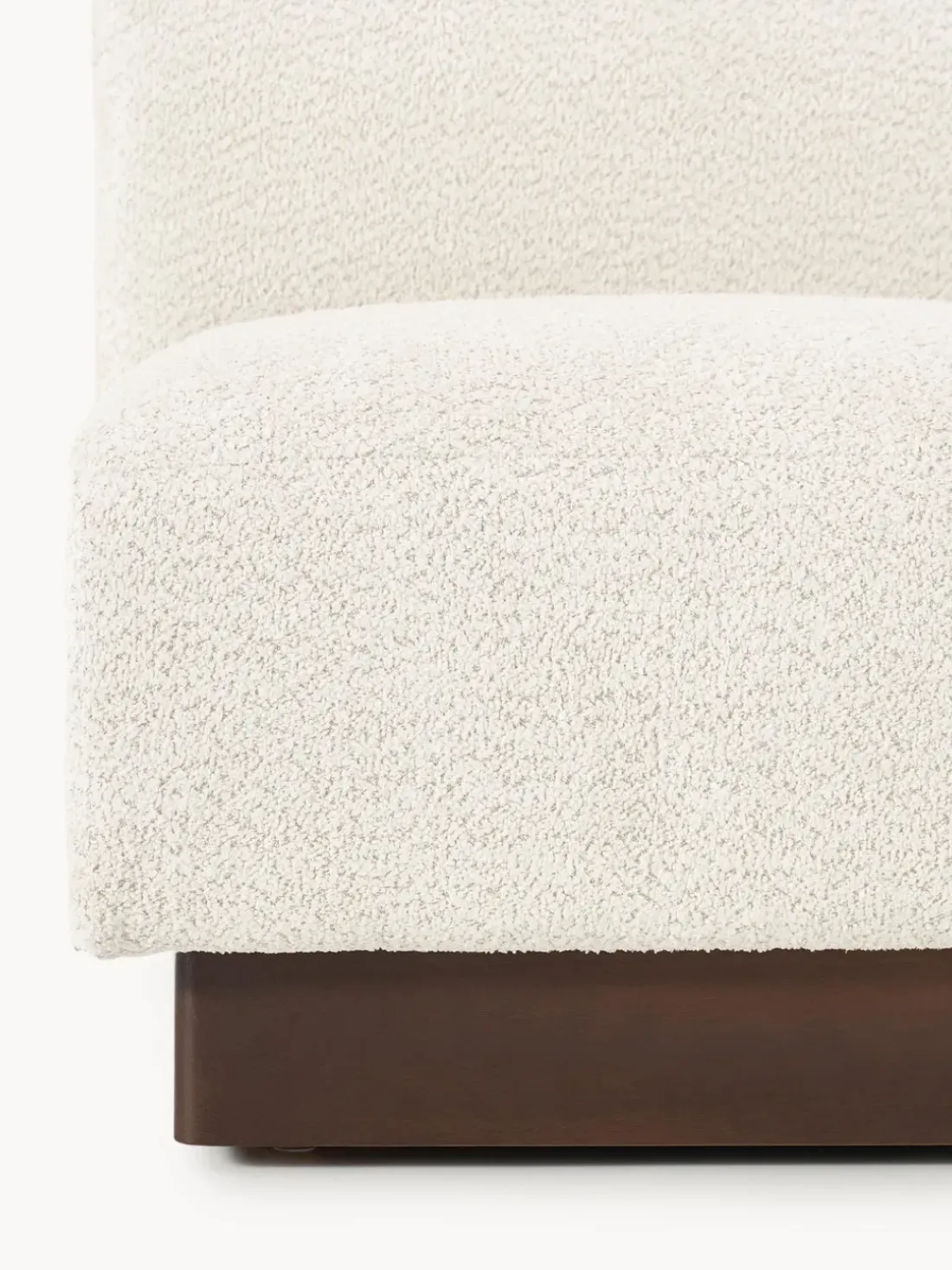 Sofá modular de borreguillo bouclé Natalie (2 plazas)
