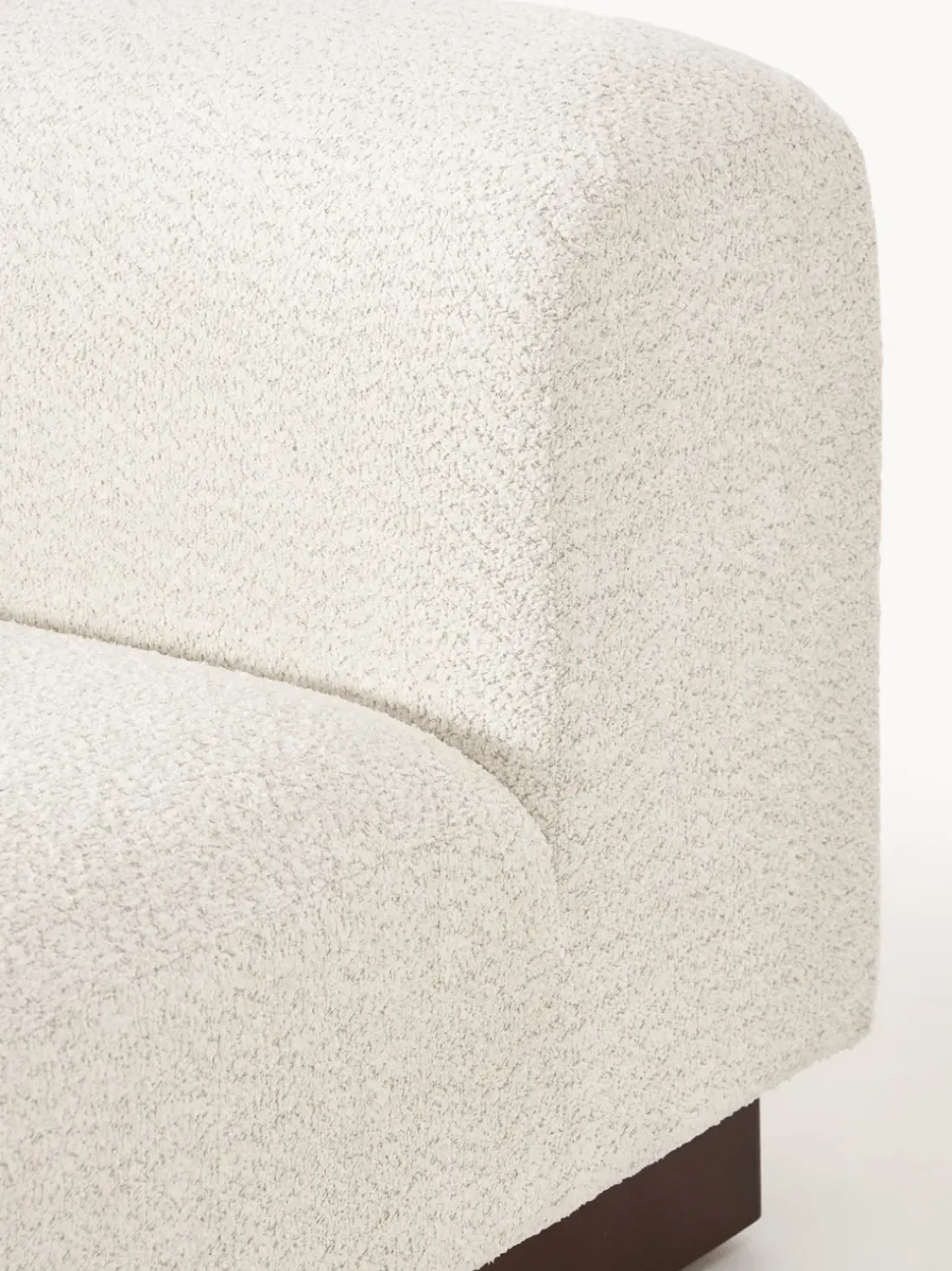 Sofá modular de borreguillo bouclé Natalie (2 plazas)