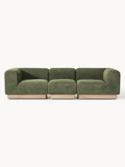 Sofá modular de borreguillo bouclé Natalie (3 plazas)