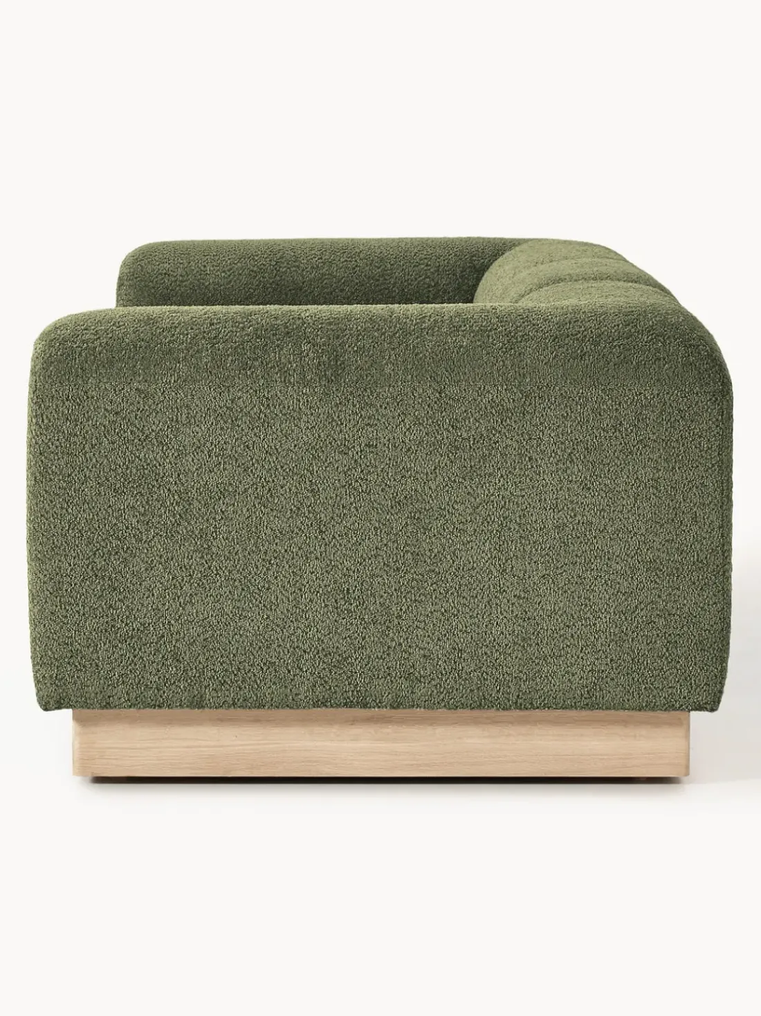 Sofá modular de borreguillo bouclé Natalie (3 plazas)