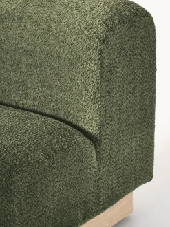 Sofá modular de borreguillo bouclé Natalie (2 plazas)