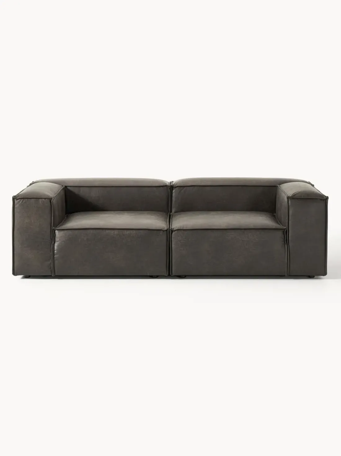 Sofá modular de cuero reciclado Lennon (3 plazas)