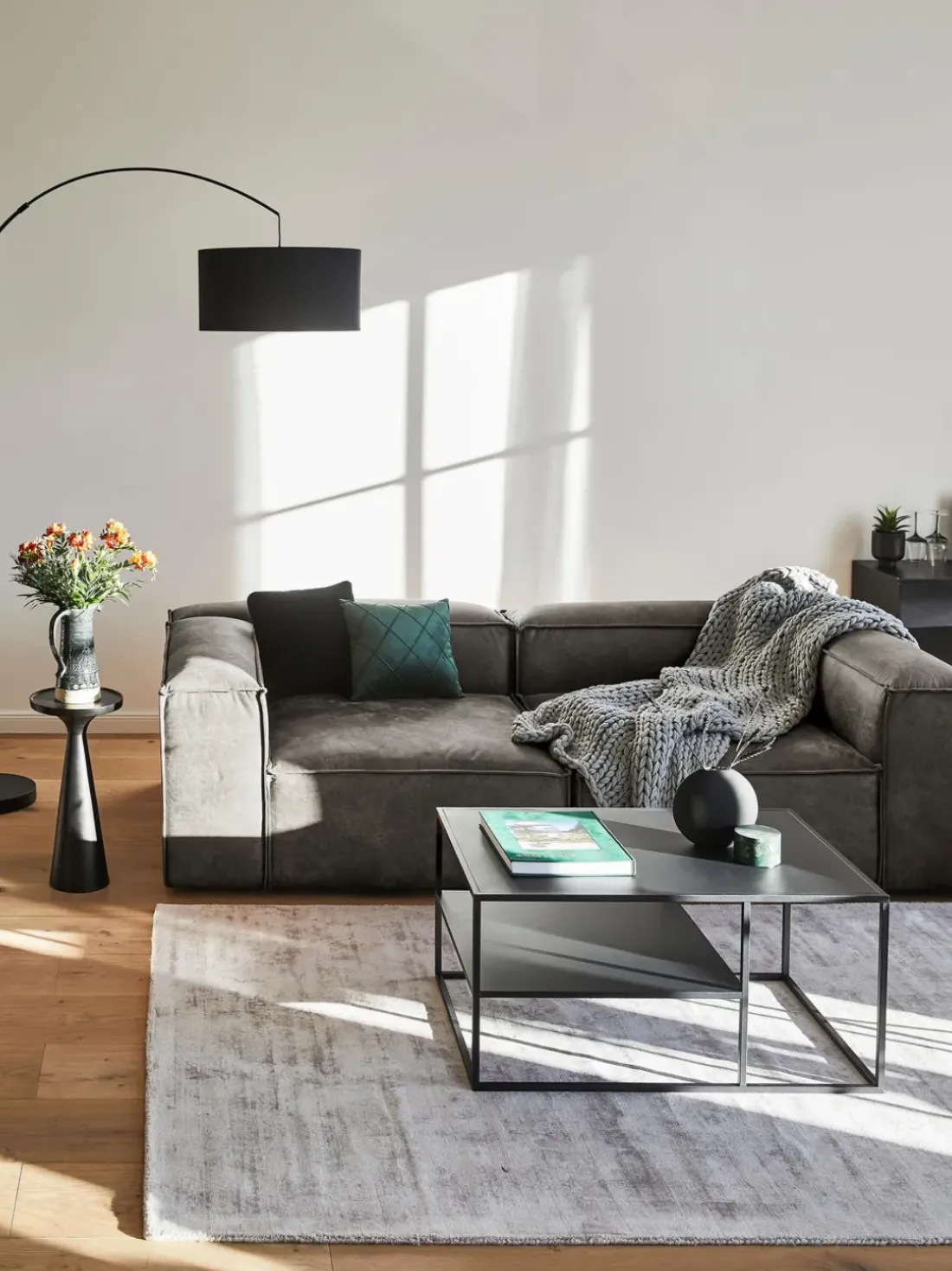 Sofá modular de cuero reciclado Lennon (3 plazas)