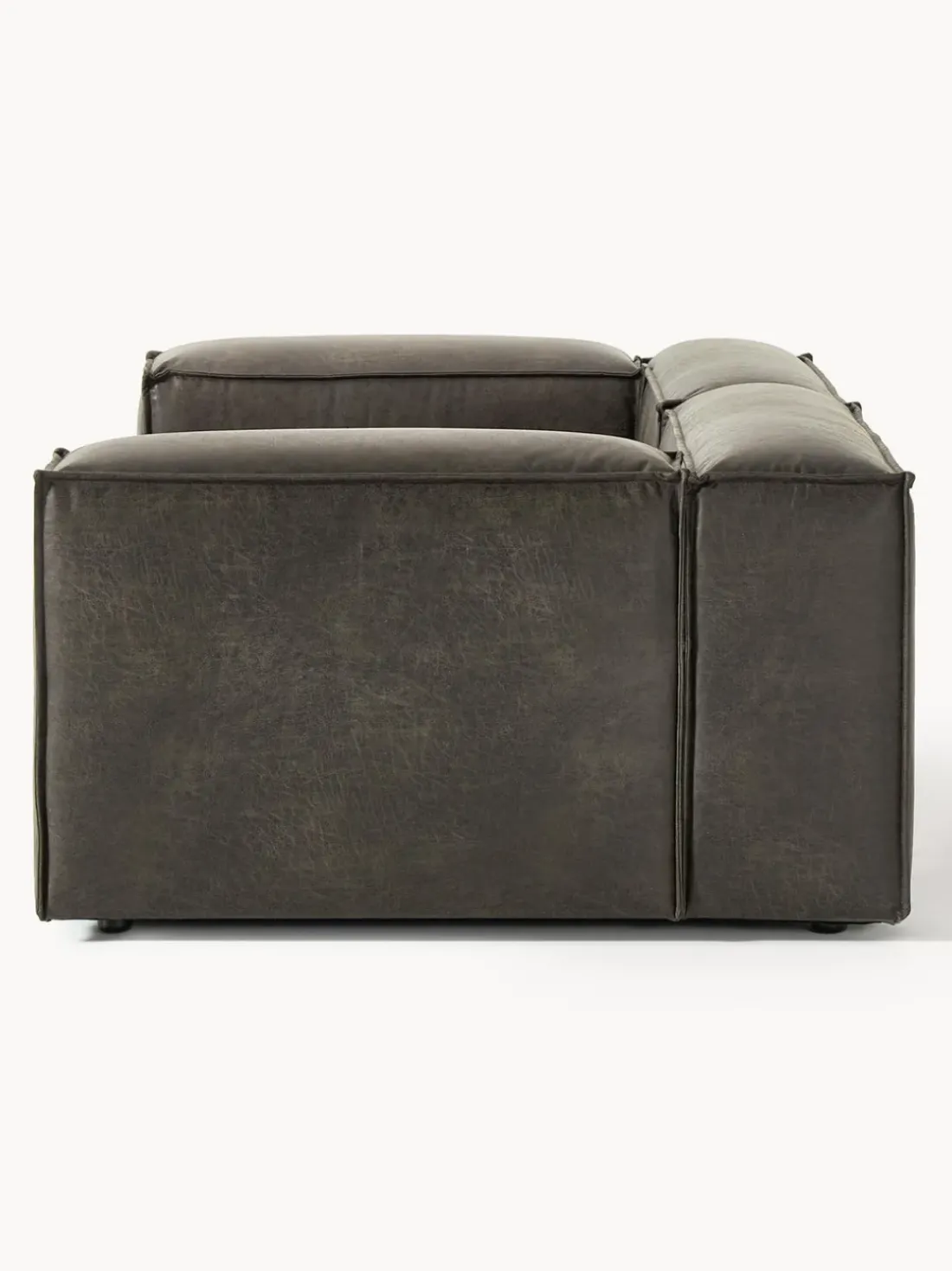 Sofá modular de cuero reciclado Lennon (3 plazas)