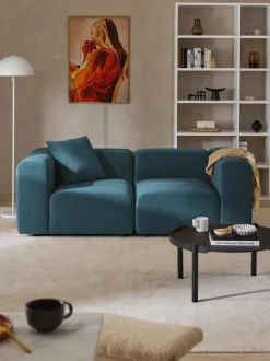 Sofá modular de terciopelo Lena (3 plazas)