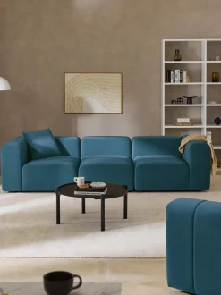 Sofá modular de terciopelo Lena (4 plazas)
