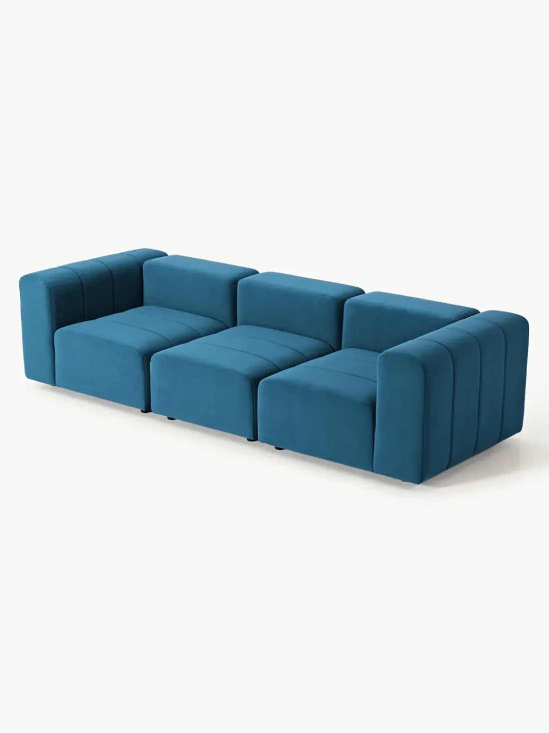 Sofá modular de terciopelo Lena (4 plazas)