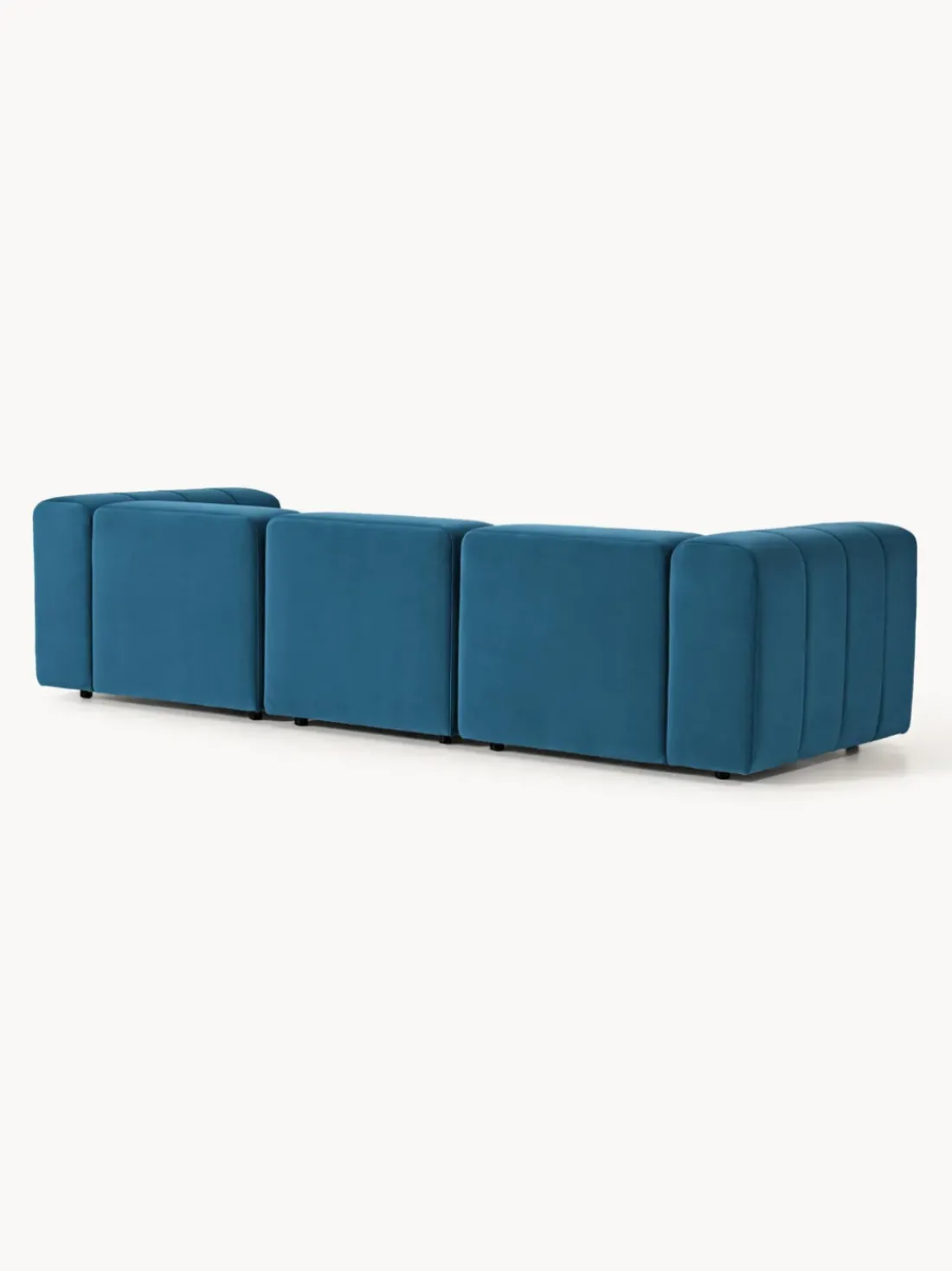 Sofá modular de terciopelo Lena (4 plazas)