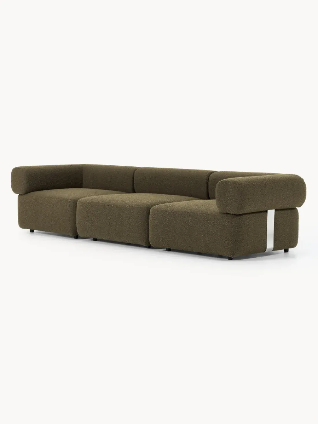 Sofá modular en tejido bouclé Anton (4 plazas)