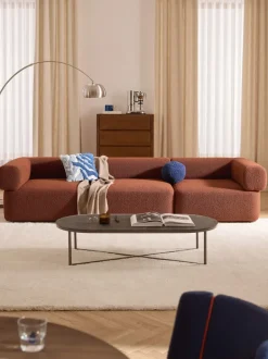 Sofá modular en tejido bouclé Anton (4 plazas)