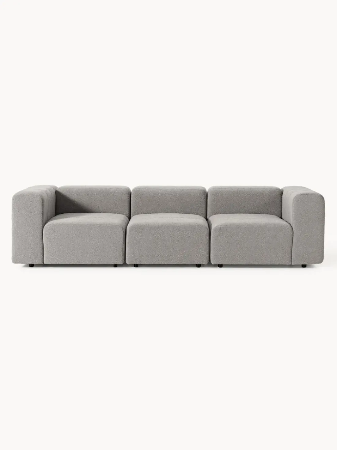 Sofá modular en tejido bouclé Lena (4 plazas)