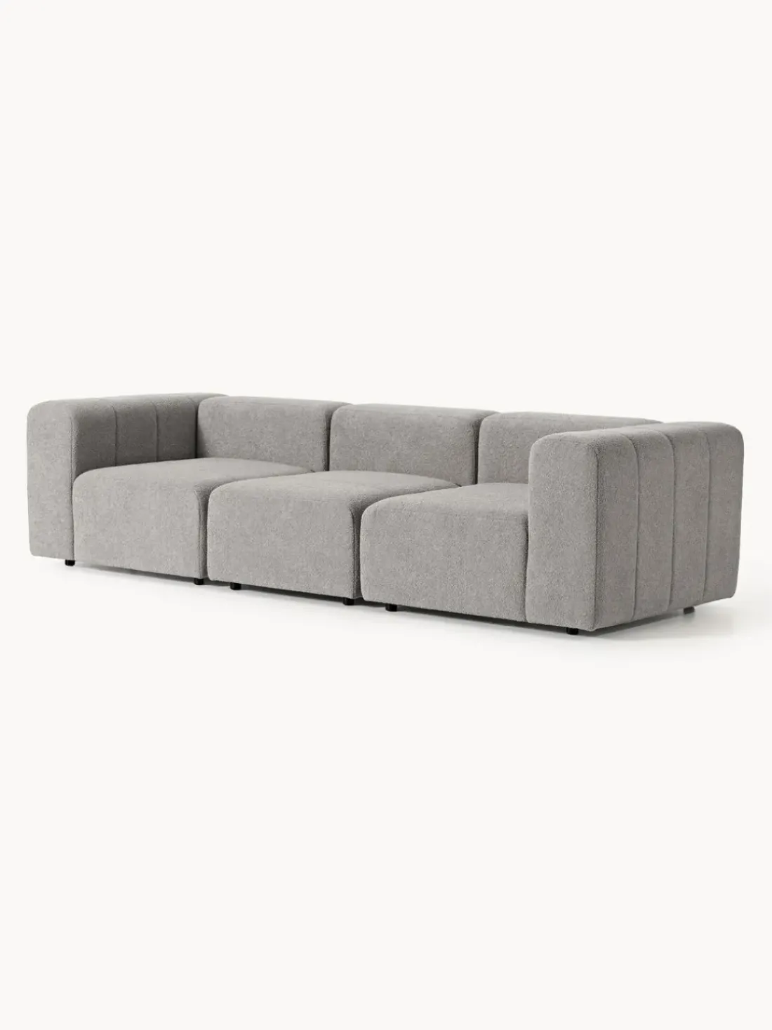 Sofá modular en tejido bouclé Lena (4 plazas)