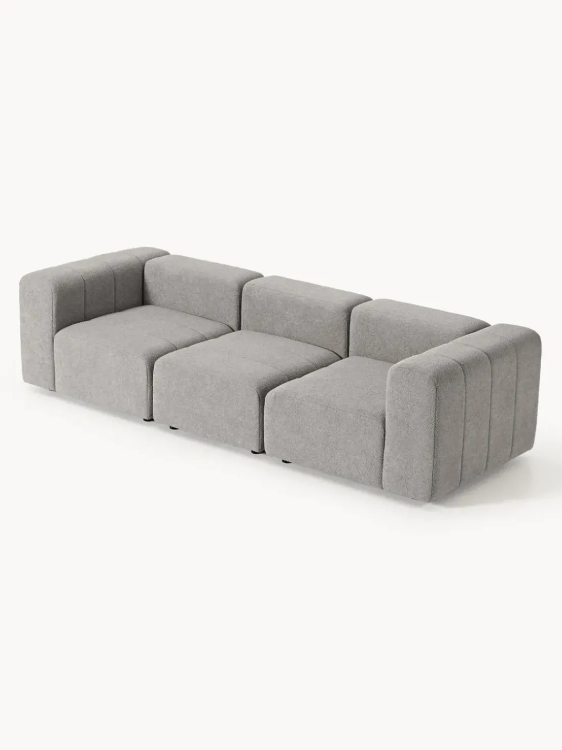 Sofá modular en tejido bouclé Lena (4 plazas)