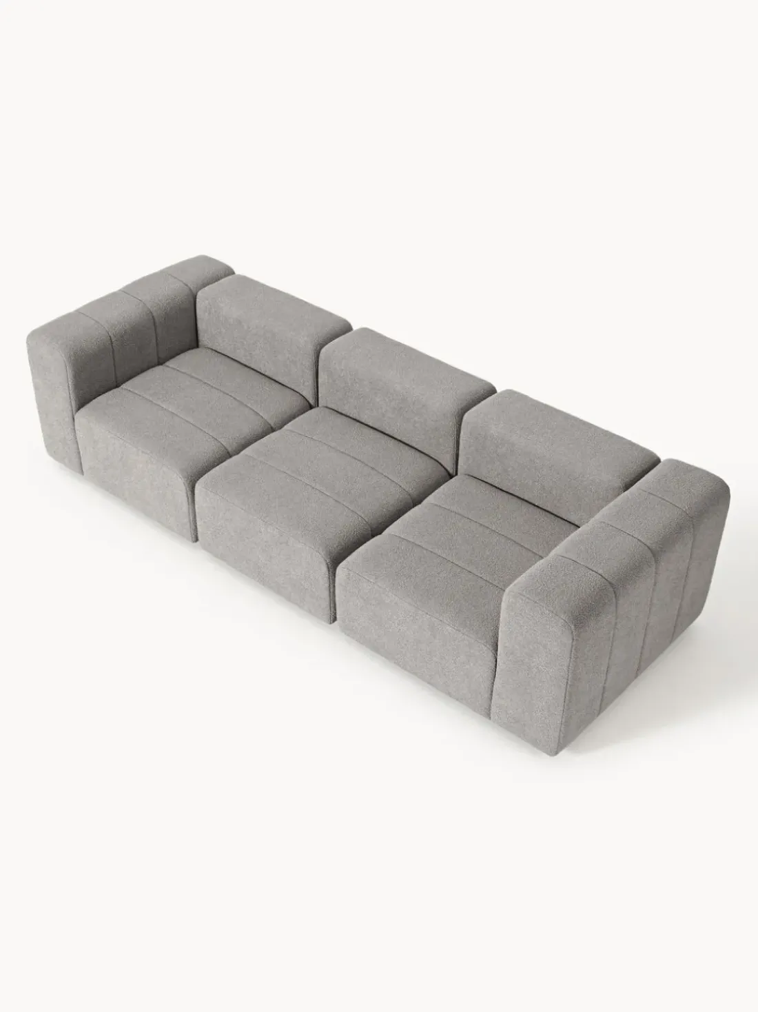 Sofá modular en tejido bouclé Lena (4 plazas)