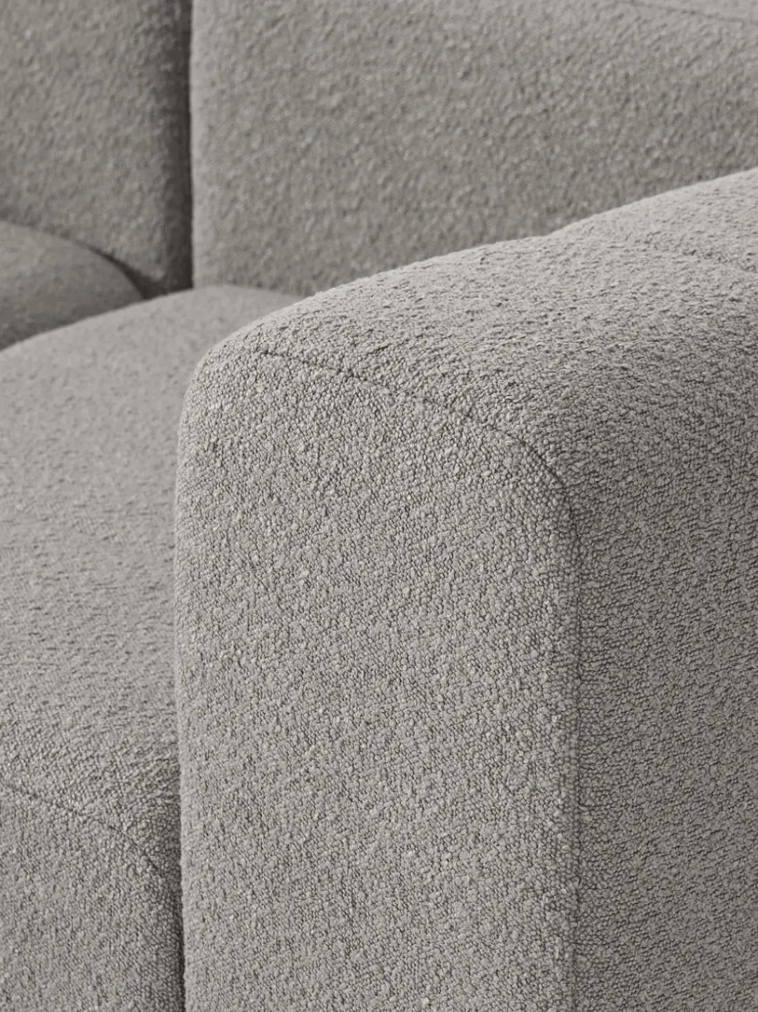 Sofá modular en tejido bouclé Lena (4 plazas)