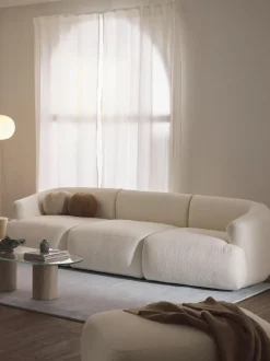 Sofá modular en tejido bouclé Sofia (3 plazas)