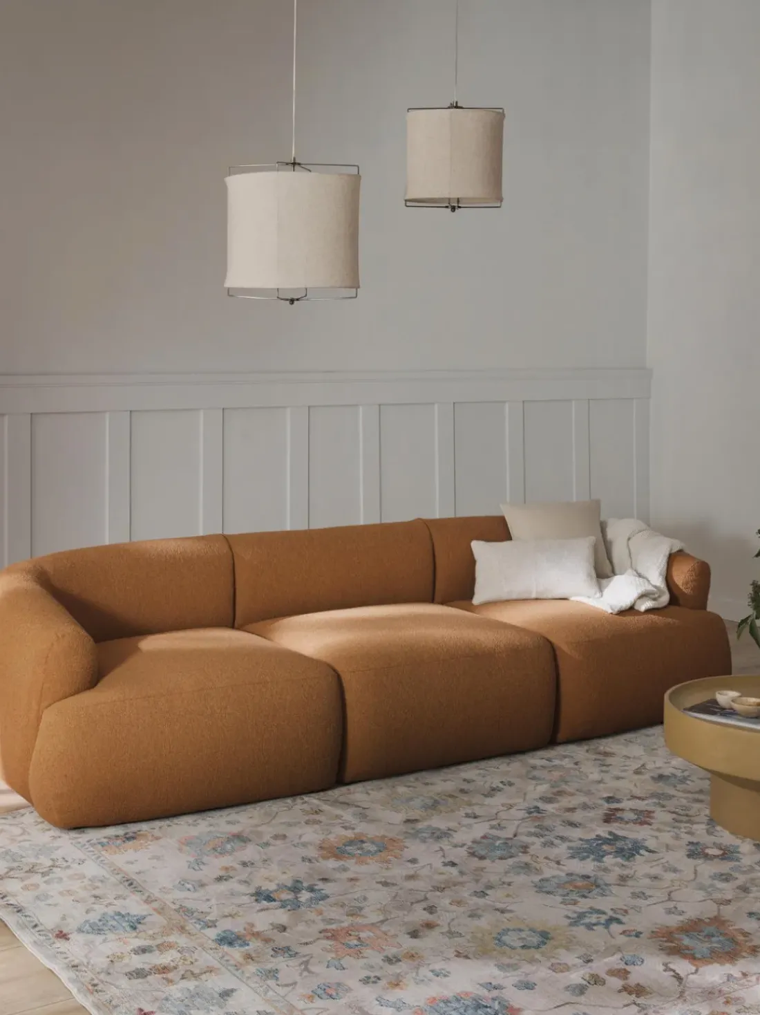 Sofá modular en tejido bouclé Sofia (3 plazas)