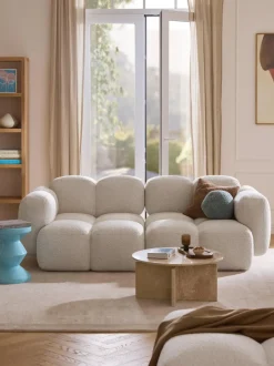 Sofá modular en tejido bouclé Tayla (3 plazas)