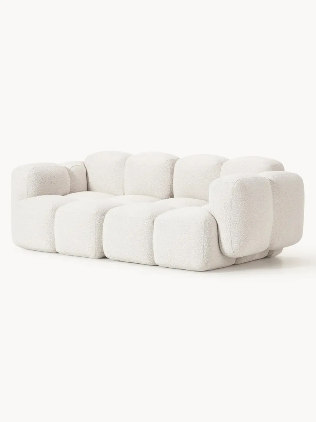 Sofá modular en tejido bouclé Tayla (3 plazas)