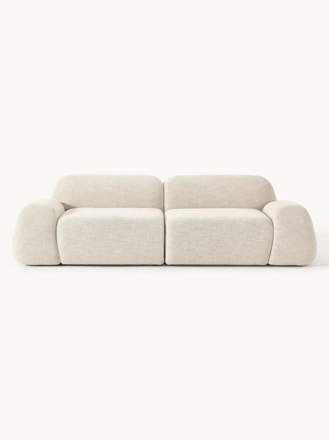 Sofá modular en tejido bouclé Wolke (3 plazas)