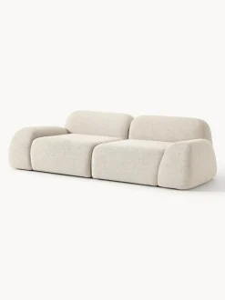 Sofá modular en tejido bouclé Wolke (3 plazas)