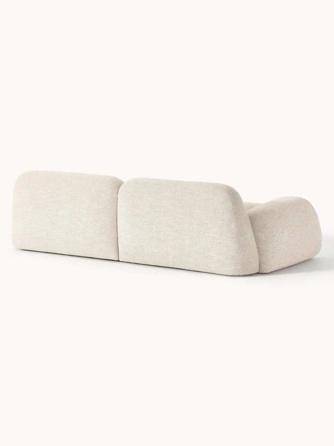 Sofá modular en tejido bouclé Wolke (3 plazas)