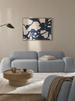 Sofá modular en tejido bouclé Wolke (3 plazas)