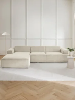 Sofá rinconera de pana Melva (4 plazas)