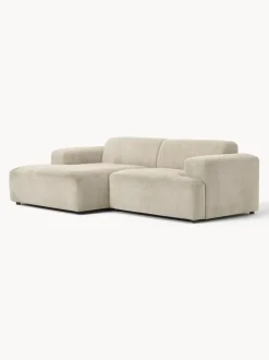 Sofá rinconera de pana Melva (3 plazas)